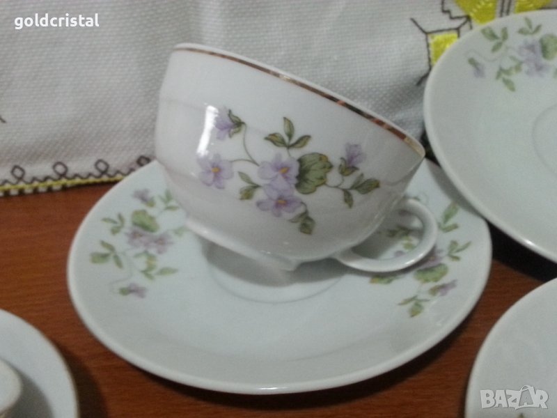 Стар български порцелан чаши за чай , снимка 1