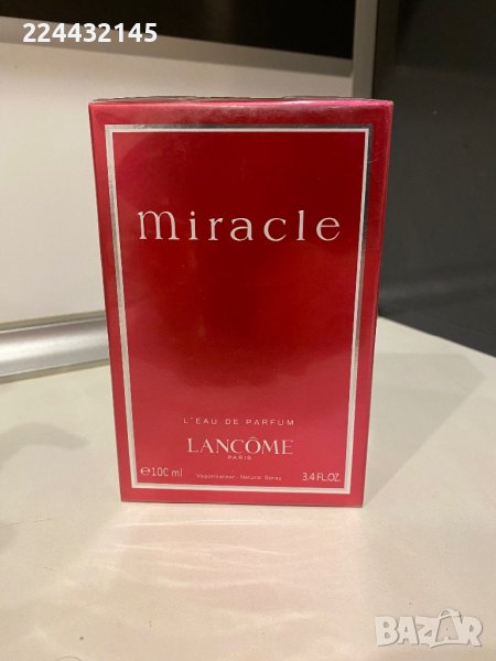 Lancome miracle l'eau de parfum 100ml EDP Barcode , снимка 1