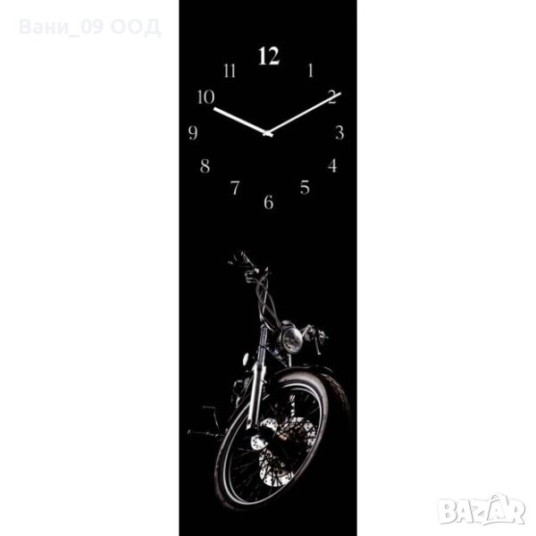 60см! Голям стъклен часовник "Мотор", снимка 1