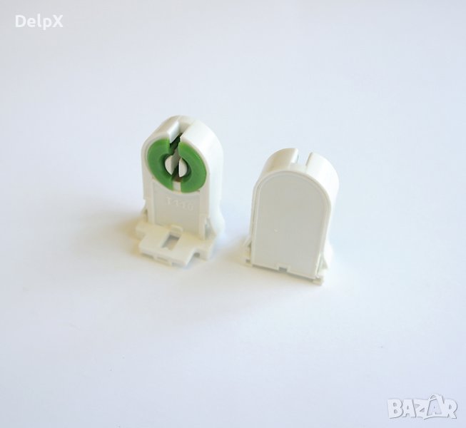 Държач/фасунга дълъг за луминисцентни и UV лампи с цокъл T8 250V, снимка 1