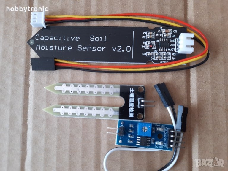 Датчик за влажност в почвата soil moisture sensor, снимка 1