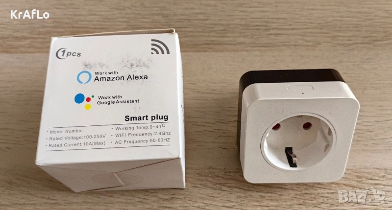 Умен контакт Smart plug wifi, IR infrared , снимка 1