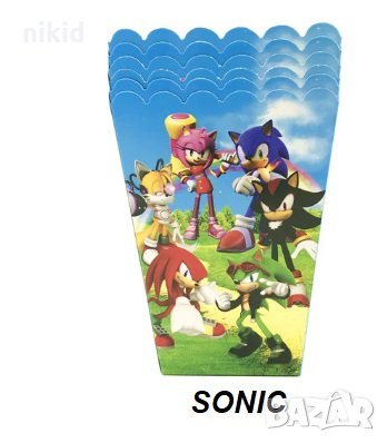 Соник Sonic Парти кутия за дребни лакомства пуканки и др, снимка 1