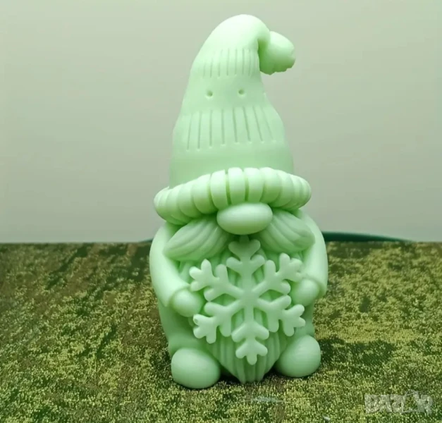 Молд гном със снежинка, снимка 1