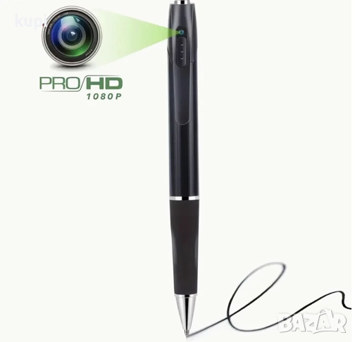 Химикал / Химикалка със скрита камера + 32 gb microSD - Full HD, с Капаче, снимка 1