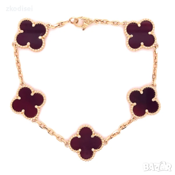 Златна дамска гривна Cleef 9,79гр. 18,0см. 14кр. проба:585 модел:32159-3, снимка 1