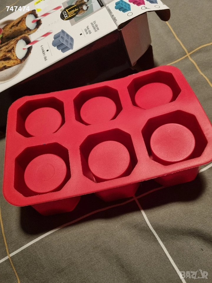 Силиконова форма за бисквитени шотове, снимка 1