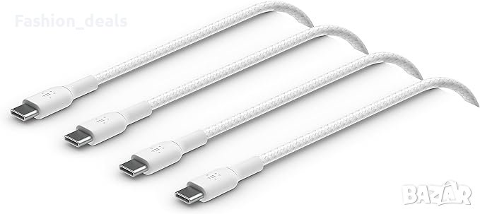 Нови Belkin 2 броя USB C бързо зарядно устройство 2 метра кабели , снимка 1