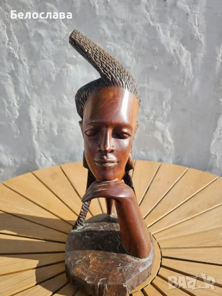 Уникална африканска статуетка,55см., снимка 1