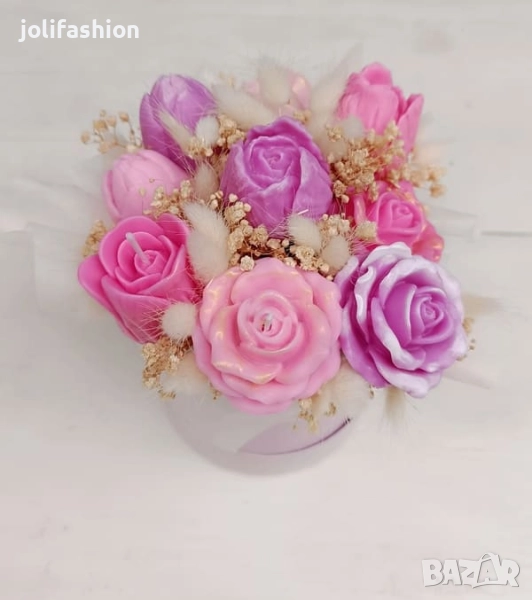 Букет от соеви свещи, снимка 1