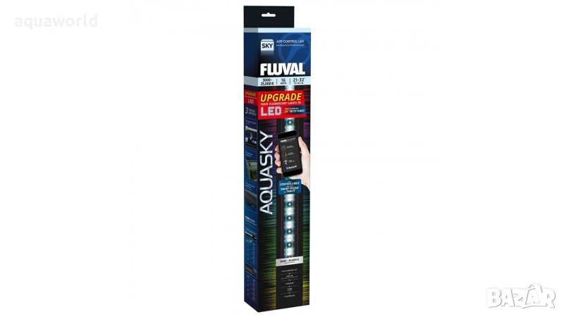 "Безплатна доставка " LED Осветление Fluval AquaSky LED 2.0 25W 83.5-106.5 см. Bluetooth, снимка 1