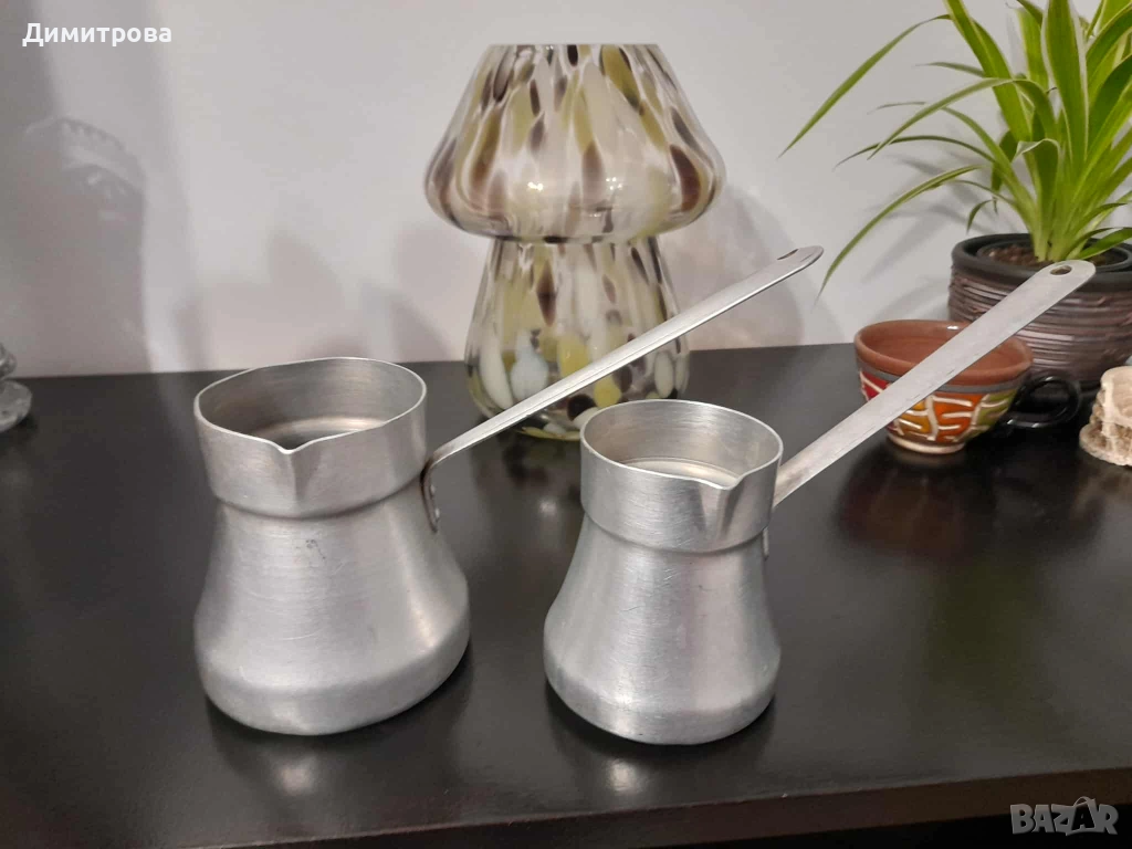 Алуминиеви джезвета старо производство, снимка 1
