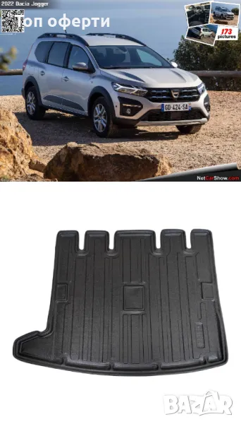 Стелка за багажник RizLine съвместима с Dacia Jogger 2022+, снимка 1