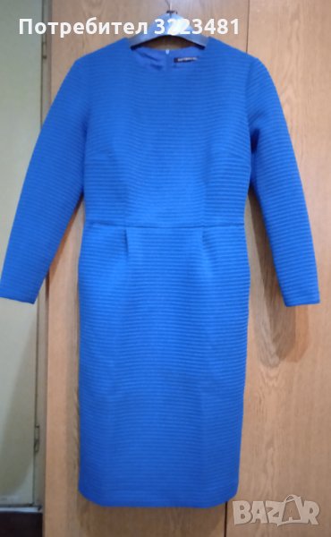 Синя дамска рокля, размер М , снимка 1