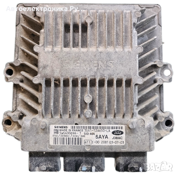 Компютър на двигателя FORD FIESTA 1.4 TDCI SIEMENS 5WS40069A-T, 5WS40069AT, снимка 1