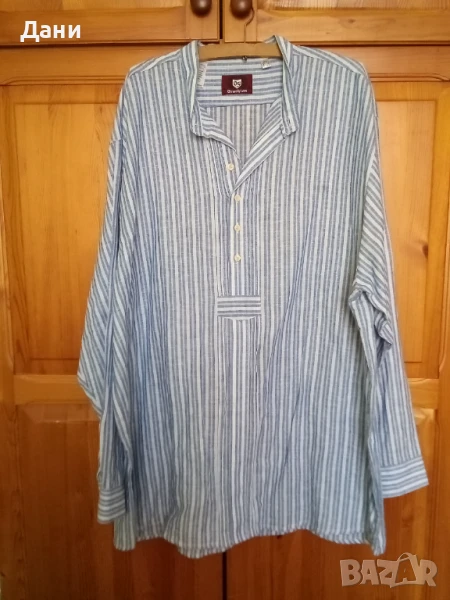Мъжка ленена риза, снимка 1