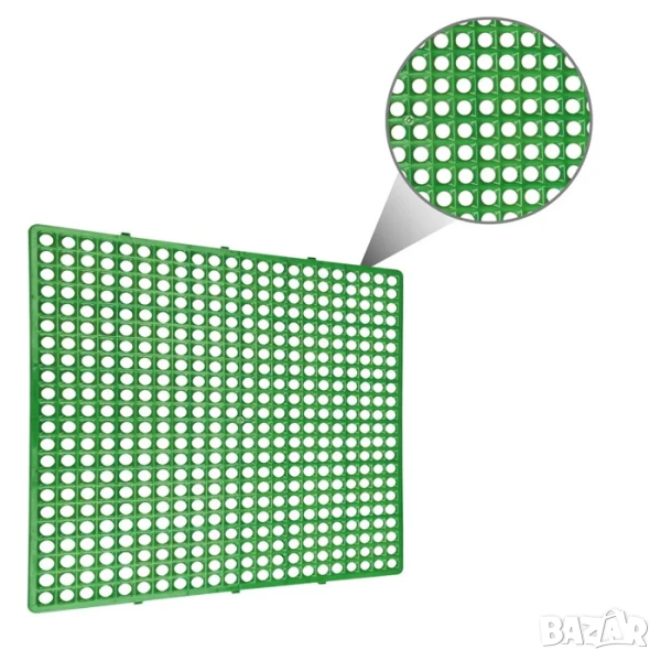 Пластмасови скари за зайци - комплект 10бр (59х59см) / Дъно за клетка, снимка 1