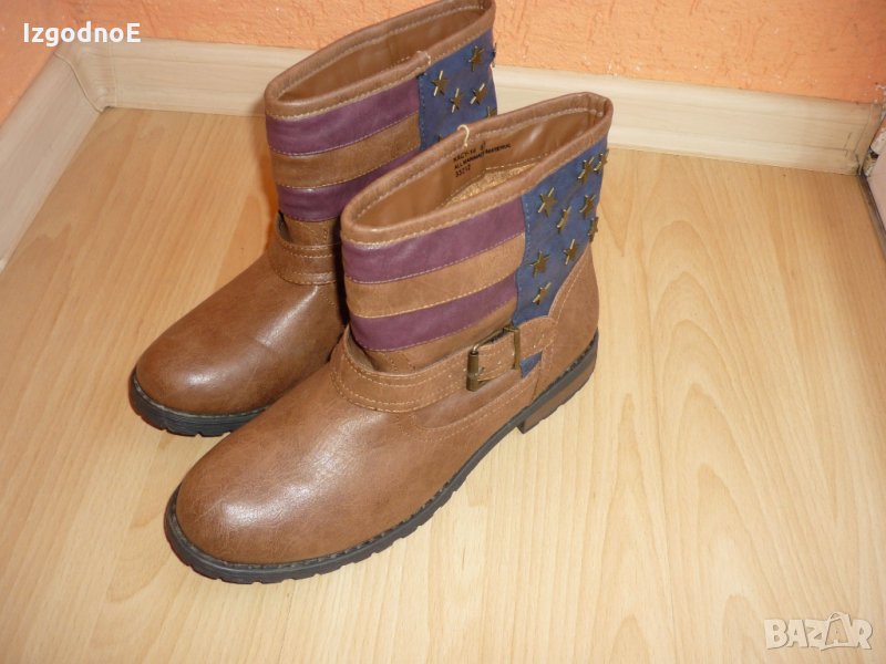 НОВИ 38 1/3 Къси ботуши Bamboo, снимка 1