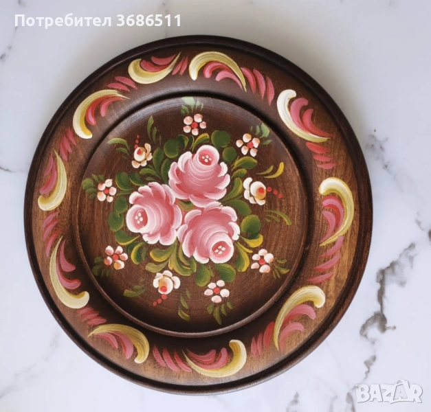 Дървена чиния, снимка 1