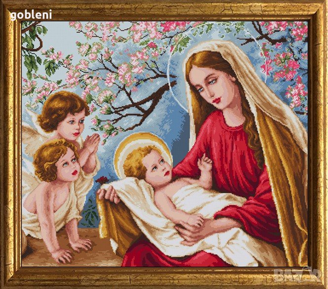 гоблен „АНГЕЛСКА БЛАГОСЛОВИЯ“ Д41; размери /41-35/см.; 41 цвята; 59лв., снимка 1