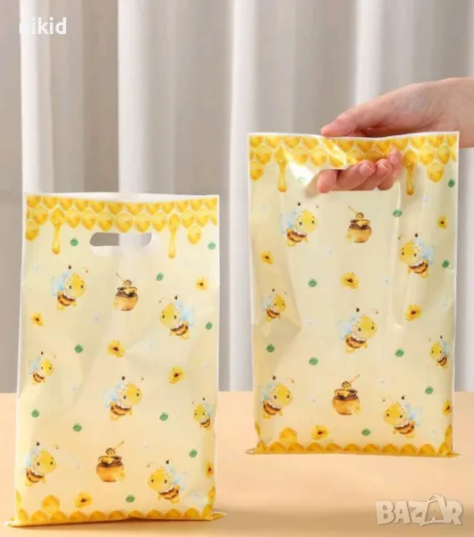 Пчела Пчели пчелички мед 10 бр торбички за сладки подарък рожден ден парти, снимка 1