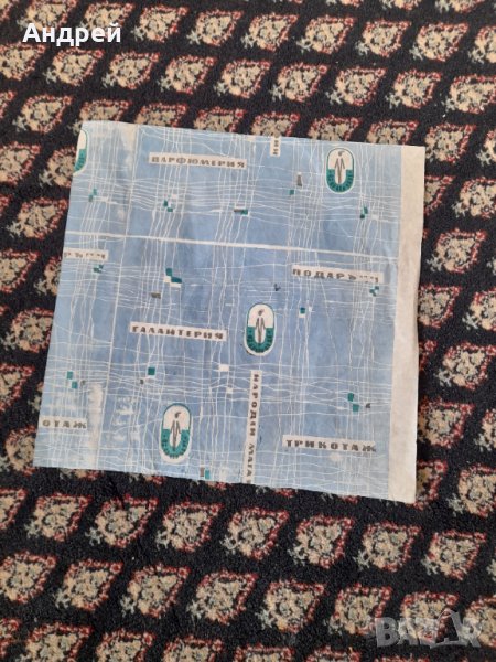 Стара опаковъчна хартия Галантерия, снимка 1