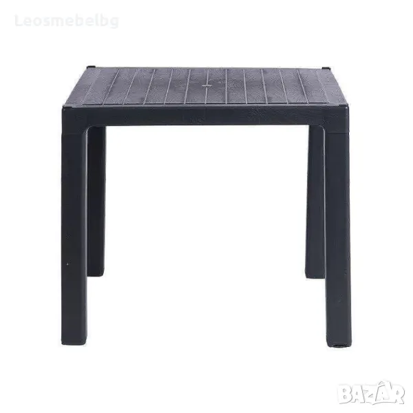  Градинска маса Зер 90 полипропилен цвят антрацит, снимка 1
