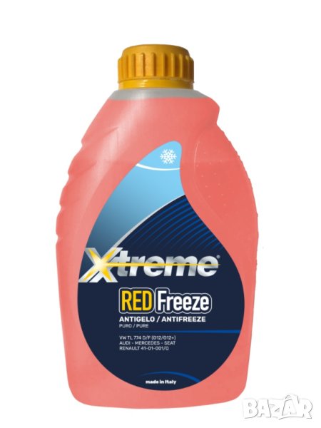 Антифриз концентрат Xtreme REDfreeze червен G12+ (-72C), 1л, снимка 1