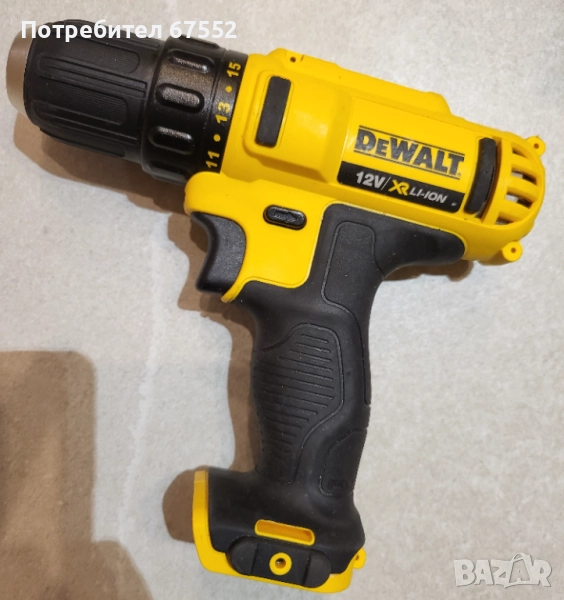 Винтоверт 12 волта DeWalt DCD710 само тяло. 70лв. (без коментар), снимка 1