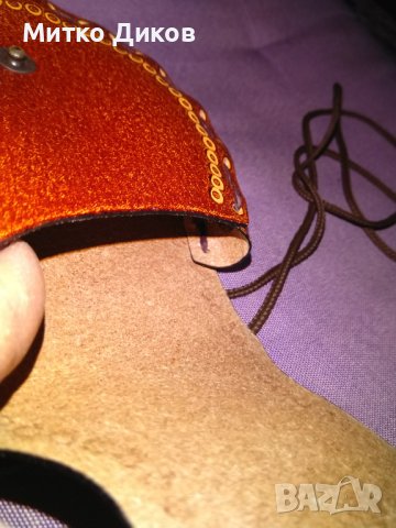 Чанта за врата Сантияго естествена кожа 120х115х25мм нова, снимка 7 - Чанти - 38169720