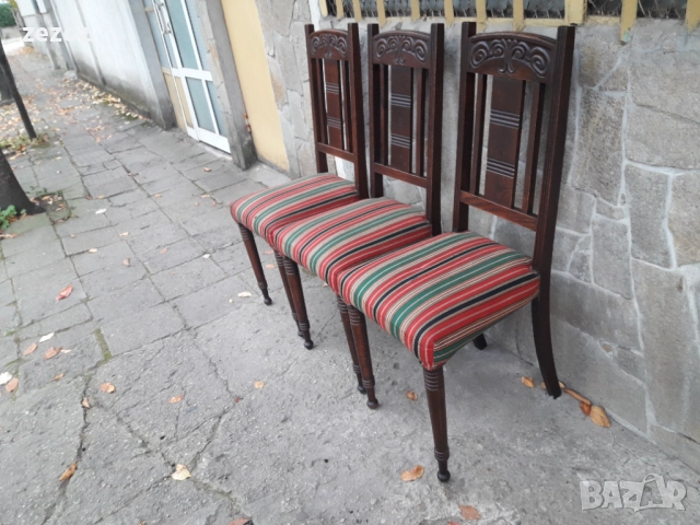  Ретро трапезни столове 3бр №020, снимка 3 - Столове - 52719647