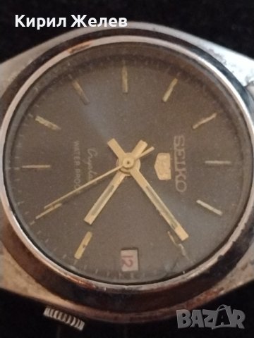 МЪЖКИ ЧАСОВНИК SEIKO 5 CRISTAL WATER RESISTANT КРАСИВ СТИЛЕН ДИЗАЙН 33242, снимка 6 - Мъжки - 38783300