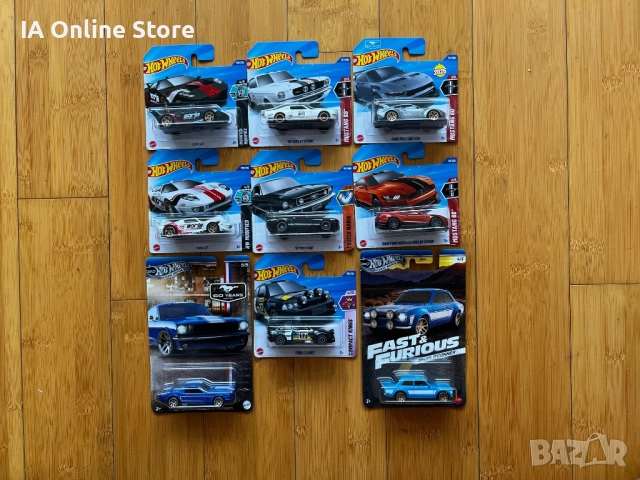Hot Wheels Ford GT; Fastback; Shelby GT500; Mustang GTD; Escort RS1600