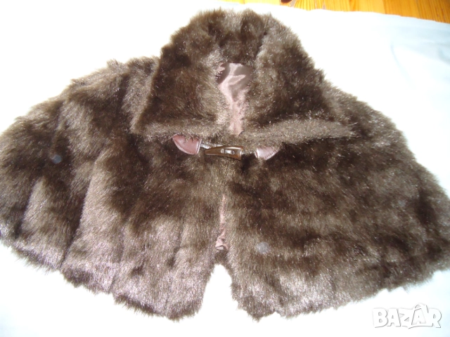 кожена яка/болеро  и брошка от вълна, снимка 1 - Други - 43706460