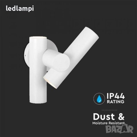 LED Аплик 6W Бял 600Lum IP44, снимка 5 - Лед осветление - 42461966