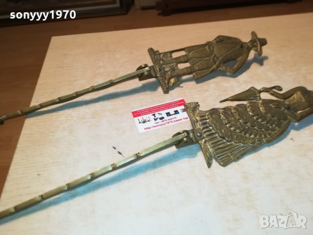 мед/месинг-закачалки мъж/жена 2бр от германия 2809211817, снимка 3 - Антикварни и старинни предмети - 34283743