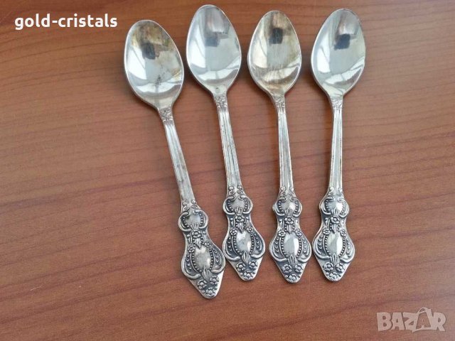 Руски посребрени лъжички за кафе мнц