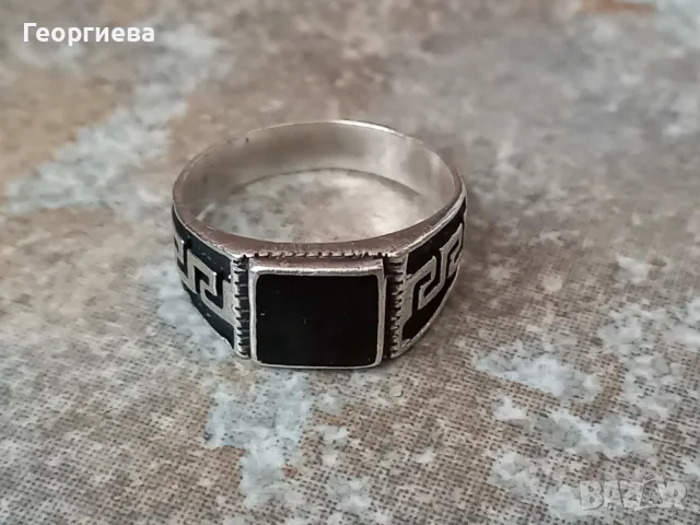 Сребърен мъжки пръстен