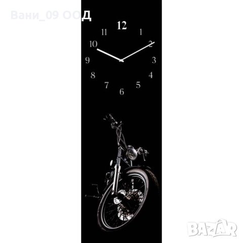 60см! Голям стъклен часовник "Мотор"