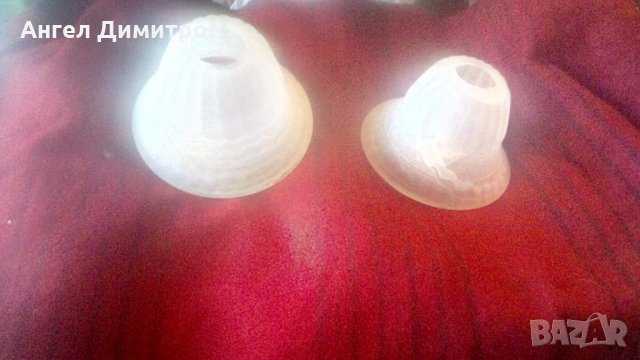 Два лампиона дебело стъкло нови
