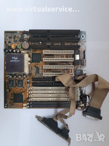 Дъно Tomato Zida 5DTXII + CPU Pentium166 керамичен