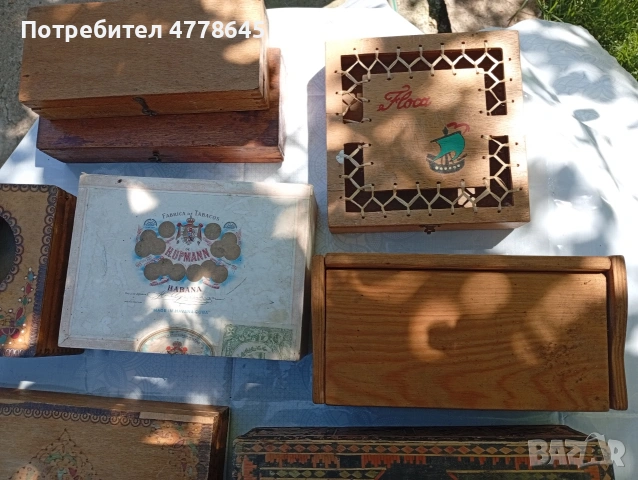 стари, ретро винтиш дървени кутии , снимка 3 - Антикварни и старинни предмети - 54318928