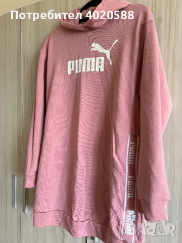 Удължен суичър Puma AMPLIFIED DRESS FL, снимка 5 - Суичъри - 49282509