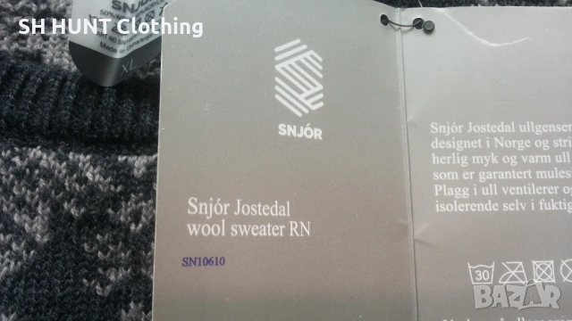 SNJOR Sweater 50% Wool размер L / XL блуза 50% Вълна - 2530, снимка 11 - Пуловери - 54167110