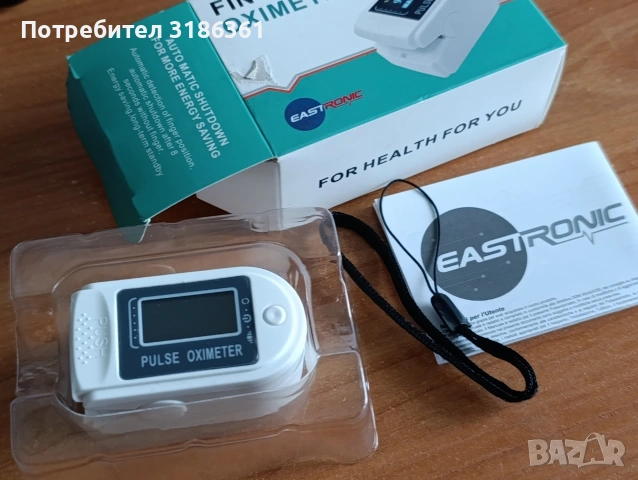 Пръстов оксиметър за измерване на пулса и сатурацията на кръвта, снимка 2 - Други - 53912421