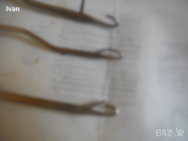 Нов немски оригинален к-т 3 бр. куки за макраме плетива от въже и дебела прежда Старо качество, снимка 18 - Други инструменти - 51555868