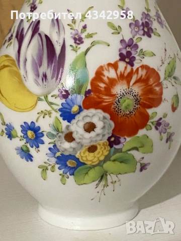 🏺 Винтидж порцеланова ваза Kaiser “Monachin” – Германия.1960-1980г., снимка 3 - Антикварни и старинни предмети - 54160423