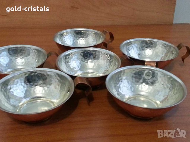 Медни чашки ръчна изработка, снимка 8 - Антикварни и старинни предмети - 31227832