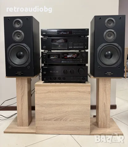 🔊Висок клас аудио сет PIONEER - Усилвател, CD плеър, триглав дек и тунер + колони🔉