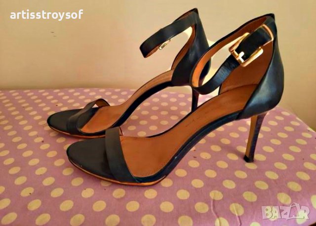 Токчета естествена кожа Musete и Banana Republic, размер 38, снимка 5 - Дамски обувки на ток - 36983367